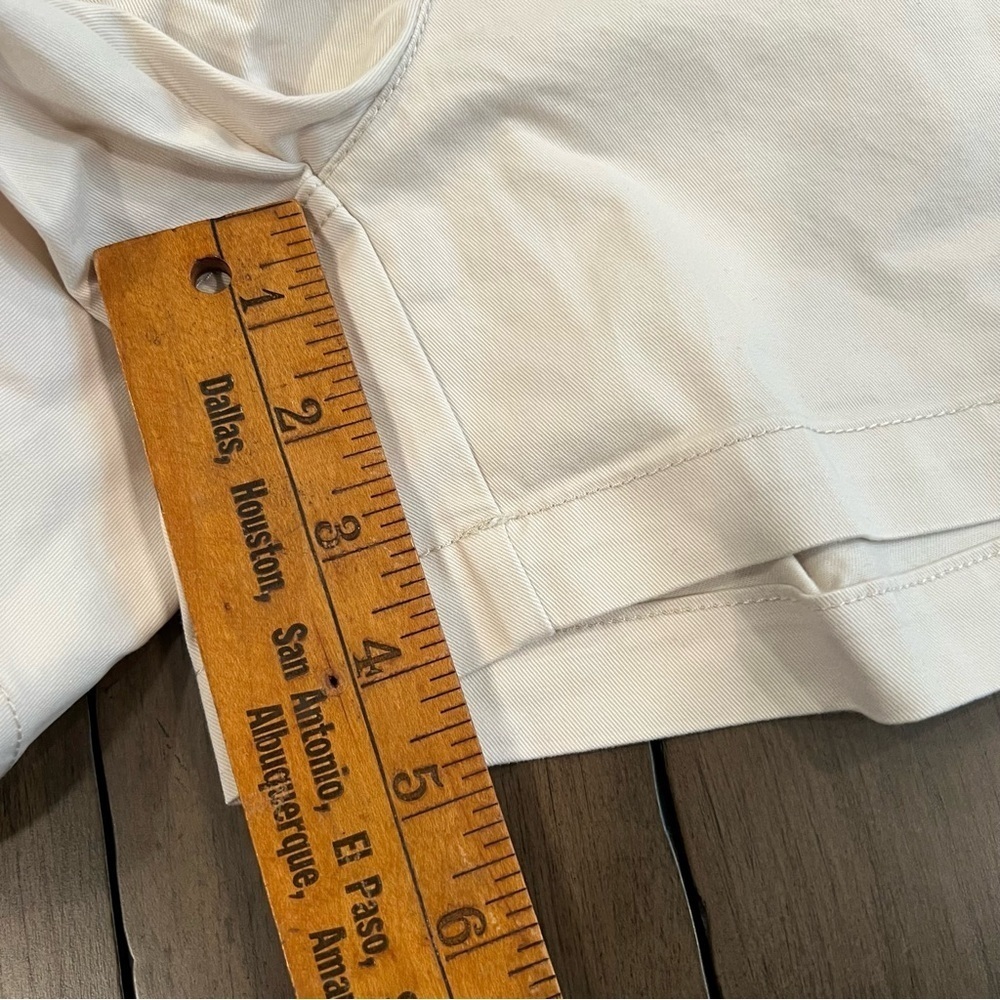NWT Banana Republic Cream Authentic Chino Tailored Shorts Size 20 #L19 - Picture 6 of 15